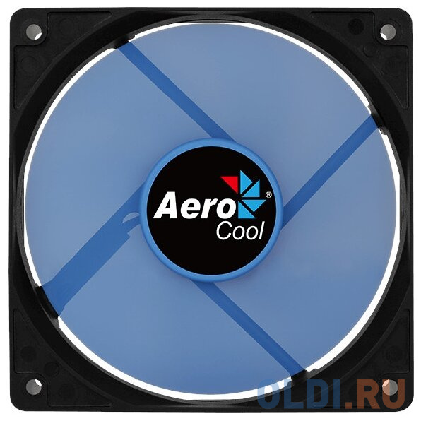 Вентилятор Aerocool Force 12 Blue, 120x120x25мм, 1000 об./мин., разъем MOLEX 4-PIN + 3-PIN, 23.7 dBA, размер 120 х 120 мм - фото 5