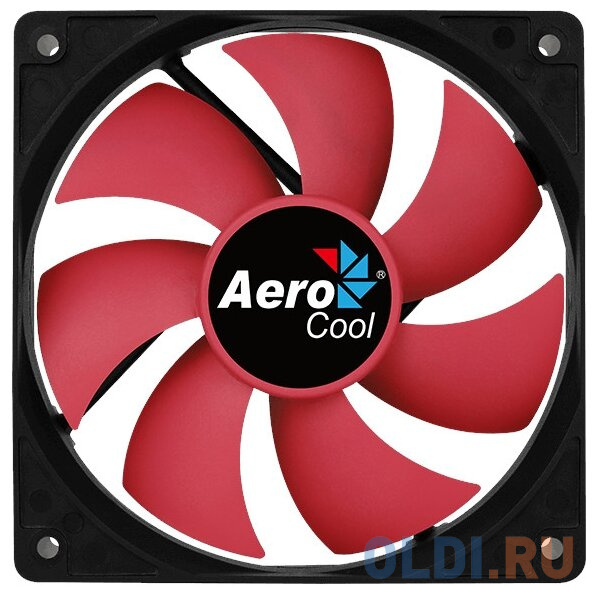 Вентилятор Aerocool Force 12 Red, 120x120x25мм, 1000 об./мин., разъем MOLEX 4-PIN + 3-PIN, 23.7 dBA, размер 120 х 120 мм - фото 2