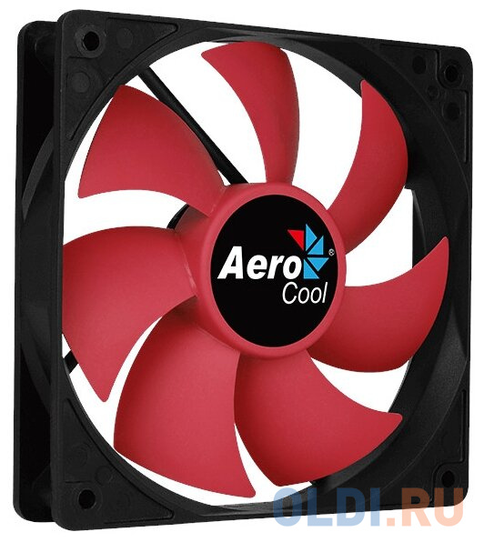 Вентилятор Aerocool Force 12 Red, 120x120x25мм, 1000 об./мин., разъем MOLEX 4-PIN + 3-PIN, 23.7 dBA, размер 120 х 120 мм - фото 3