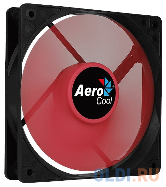 Вентилятор Aerocool Force 12 Red, 120x120x25мм, 1000 об./мин., разъем MOLEX 4-PIN + 3-PIN, 23.7 dBA, размер 120 х 120 мм - фото 4