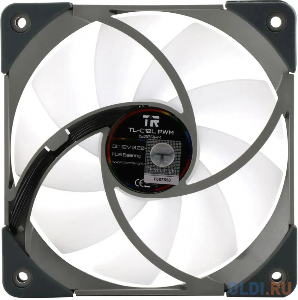 Вентилятор Thermalright TL-C12L x3, 120x120x25 мм, 1500 об/мин, 26 дБА, PWM, ARGB подсветка, 3 шт в упаковке TL-C12Lx3 - фото 2