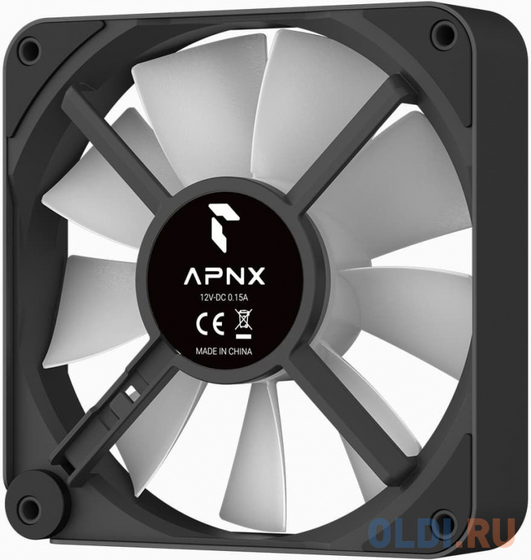 Fan AeroCool APNX FP2-120 PWM ARGB Black /120*120*30mm/ PWM 4PIN + ARGB 5V3PIN/FDB Bearing/100000 hr 4711099474462 - фото 7