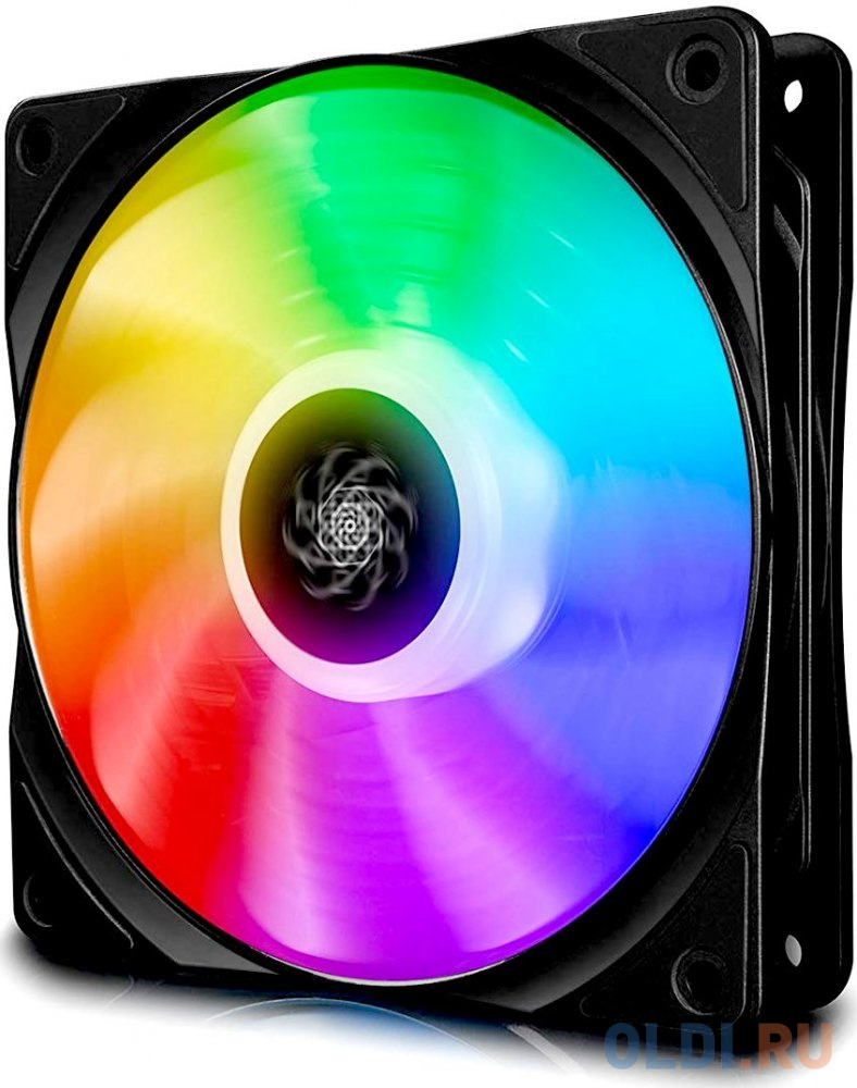 Вентилятор DEEPCOOL CF120 RGB 120x120x25мм (32шт./кор, PWM, пит. от мат.платы и БП, RGB подсветка, 500-1500об/мин) Retail CF 120 - фото 3