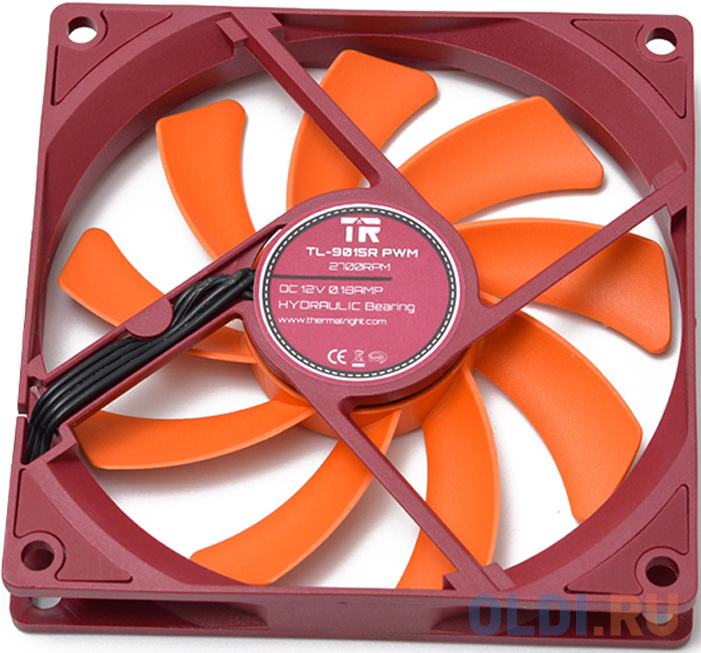 Вентилятор Thermalright TL-9015 R, 92x92x15 мм, 2700 об/мин, 22 дБА, PWM, красный TL-9015-R - фото 3