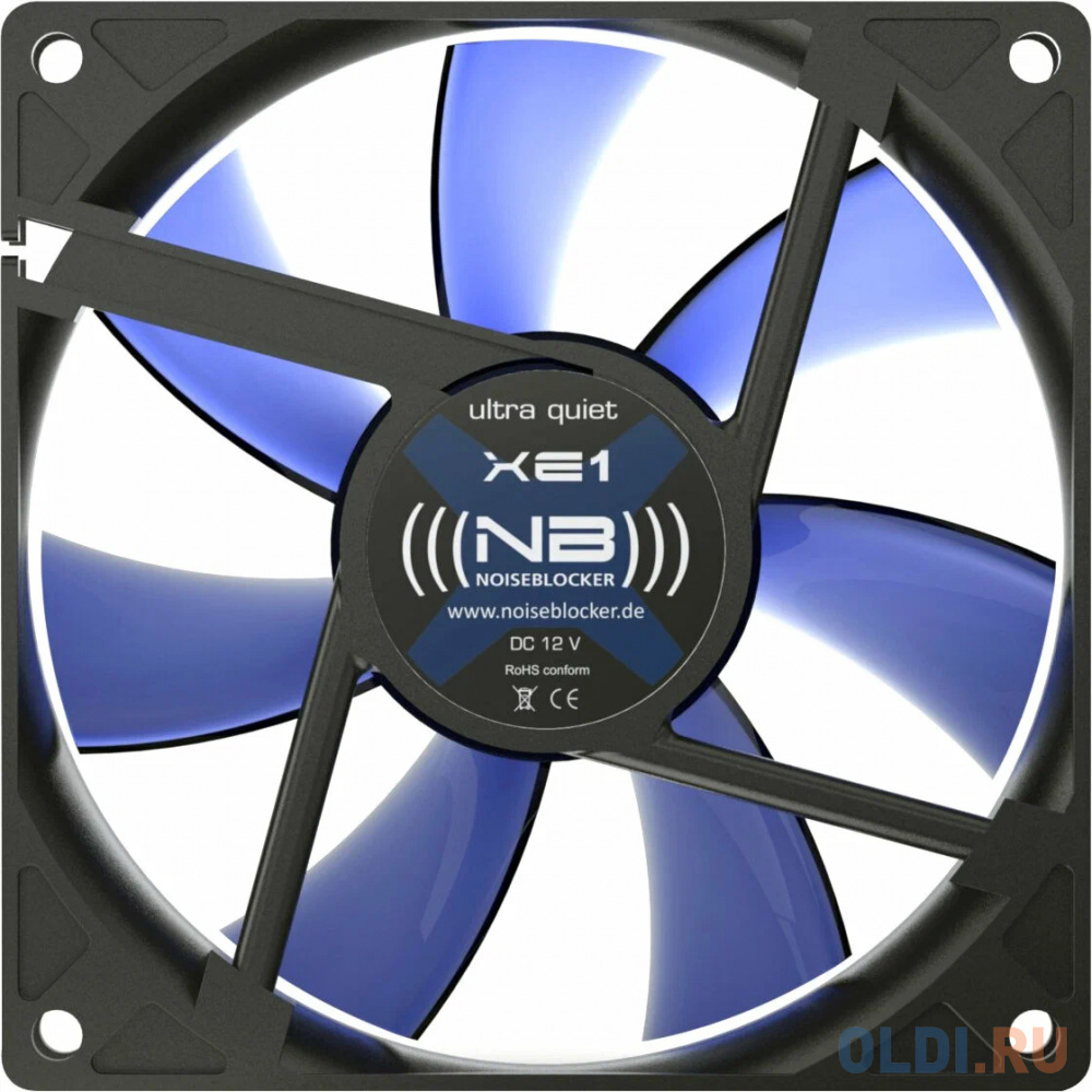 Вентилятор Noiseblocker BlackSilentFan XE-1 92x92x25 мм, 1500 об/мин, 17 дБА - фото 2
