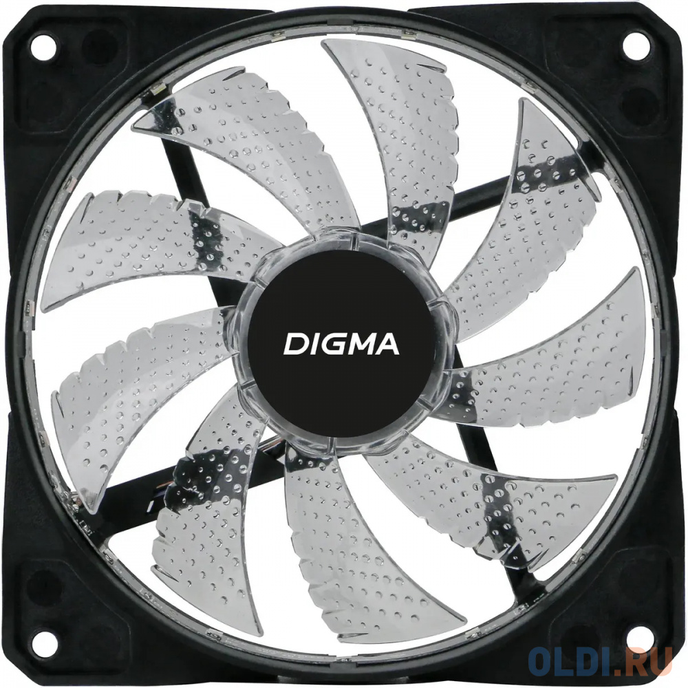 Вентилятор Digma DFAN-FRGB2 120x120x25mm 3-pin 4-pin (Molex)23dB 115gr LED Ret - фото 2