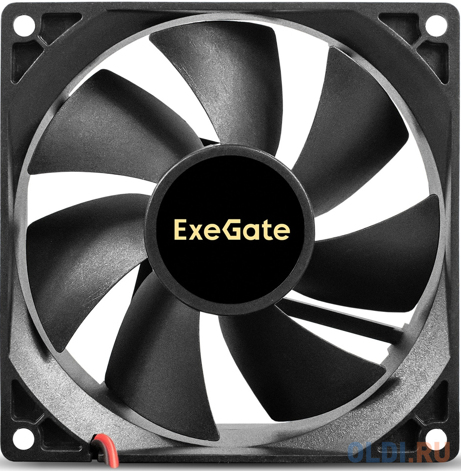 Вентилятор 12В DC ExeGate EX09225S2P (92x92x25 мм, Sleeve bearing (подшипник скольжения), 2pin, 2100RPM, 25dBA) EX295240RUS - фото 2