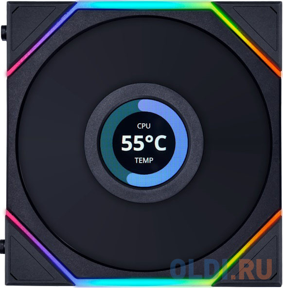 LIAN LI UNI FAN TL LCD 120mm 1900RPM sRGB Black (3pcs)
