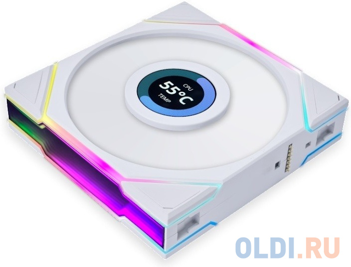 

Lian Li G99.12RTLLCD3W.R0 Комплект вентиляторов (3шт.) UNI FAN TL LCD 120 Reverse White /12RTLLCD3W/ 120х125х28мм (1.6” LCD дисплей, PWM, ARGB, 200-19