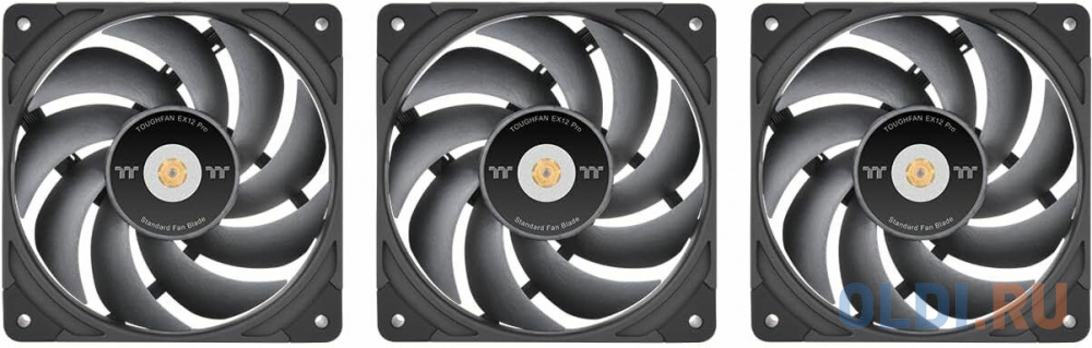 

Вентилятор Thermaltake Toughfan EX12 Pro 120x120x25mm черный 4-pin 22.6-29.8dB Ret