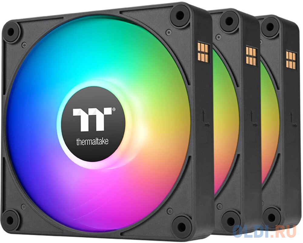 Вентилятор для корпуса Thermaltake CT120 EX Sync ARGB 120х120x25 черный 4-pin 28.5дБ (упак.:3шт) (CL-F181-PL12SW-A) Ret - CL-F181-PL12SW-A