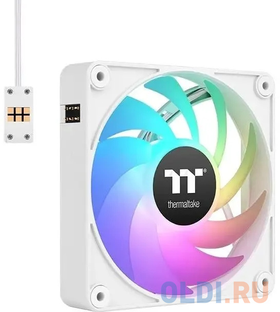 Вентилятор для корпуса Thermaltake CT120 EX Sync ARGB 120х120x25 белый 4-pin 28.5дБ (упак.:3шт) (CL-F190-PL12SW-A) Ret - CL-F190-PL12SW-A