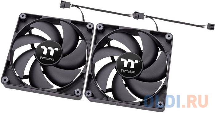 

Вентилятор для корпуса Thermaltake CT120 120х120x25 черный 4-pin 25.8дБ (упак.:2шт) (CL-F147-PL12BL-A) Ret