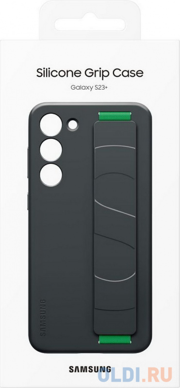 Чехол (клип-кейс) Samsung для Samsung Galaxy S23+ Silicone Grip Case черный (EF-GS916TBEGRU) фото
