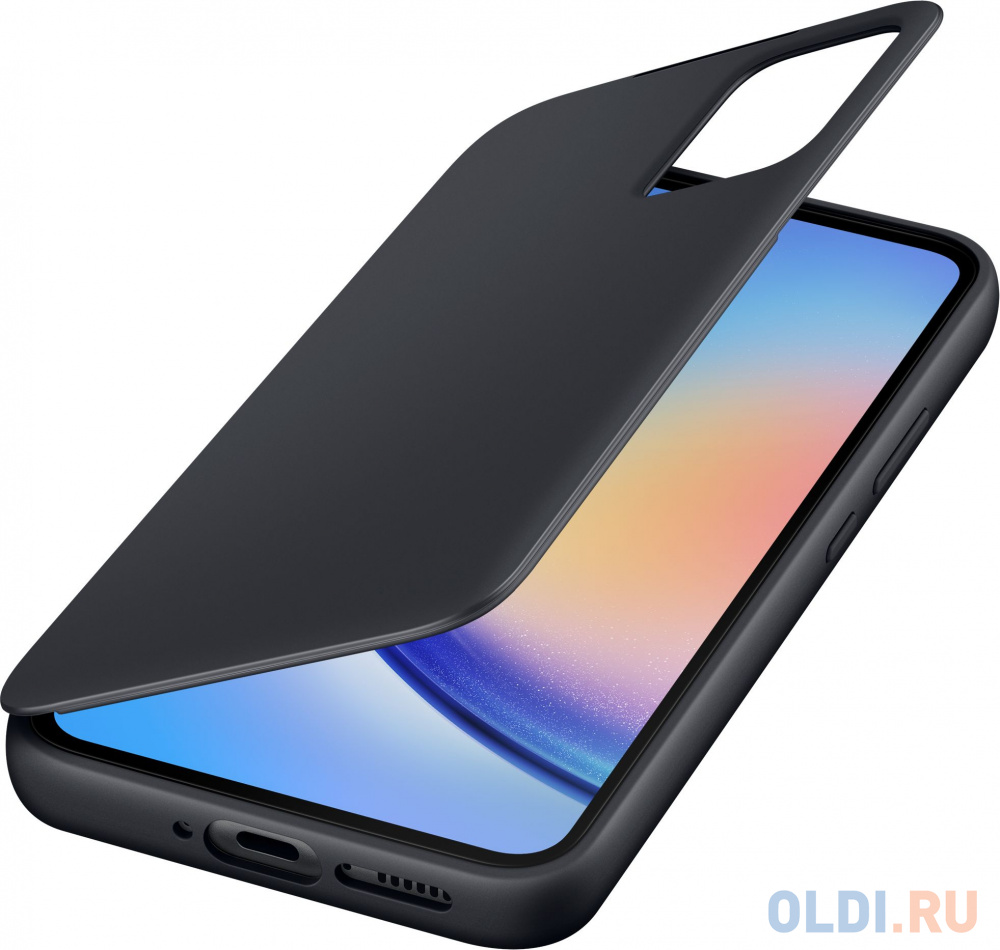 Чехол-книжка Samsung для Samsung Galaxy A34 Smart View Wallet Case A34 черный (EF-ZA346CBEGRU), размер 83.5 x 165.1 x 14.3 мм - фото 5