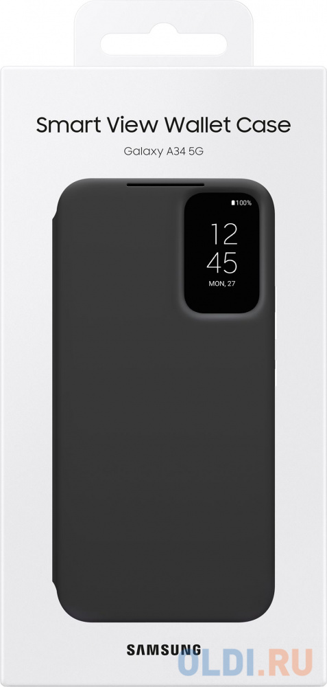 Чехол-книжка Samsung для Samsung Galaxy A34 Smart View Wallet Case A34 черный (EF-ZA346CBEGRU), размер 83.5 x 165.1 x 14.3 мм - фото 6