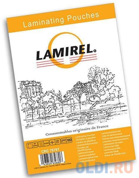 Пленка для ламинирования Fellowes Lamirel LA-7866201 А6 125мкм 100шт