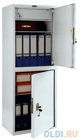 Шкаф металлический для документов ПРАКТИК "SL-125/2Т", 1252х460х340 мм, 31 кг, 2 отделения, сварной