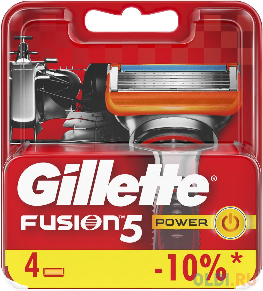 

Gillette Сменные кассеты Fusion5 Power, 4 шт.