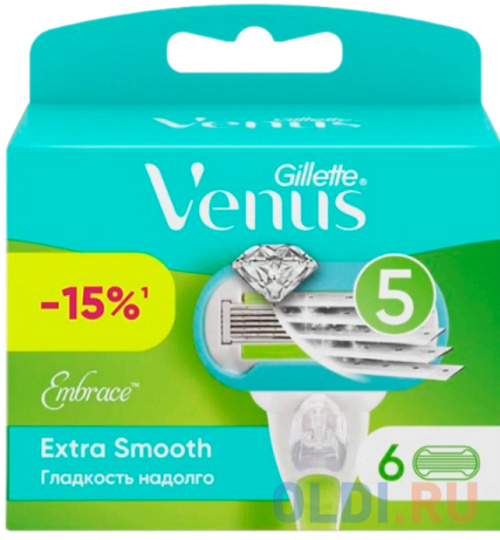 Gillette Venus Сменные кассеты Embrace, 6 шт.