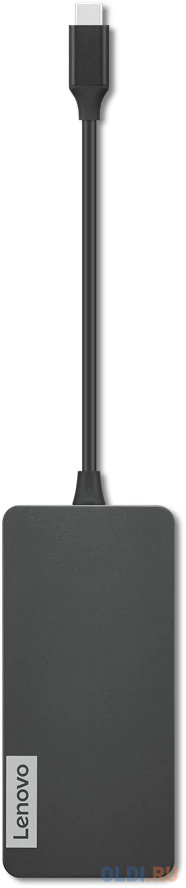 

Lenovo USB-C 7-in-1 Hub - 2xUSB 3.0, 1xUSB 2.0, 1xHDMI 1.4, 1xTF Card Reader, 1xSD Card Reader, 1xUSB-C Charging Port, by pass to charge Notebook, MAX POW 15W(Max load for USB port)