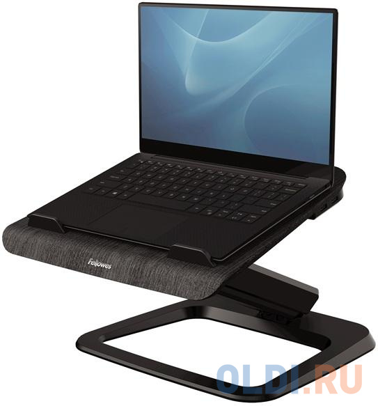 Подставка для ноутбука Fellowes Hana, дерево/металл, 2+2 порта USB, регул-ка газлифт, черный FS-80643