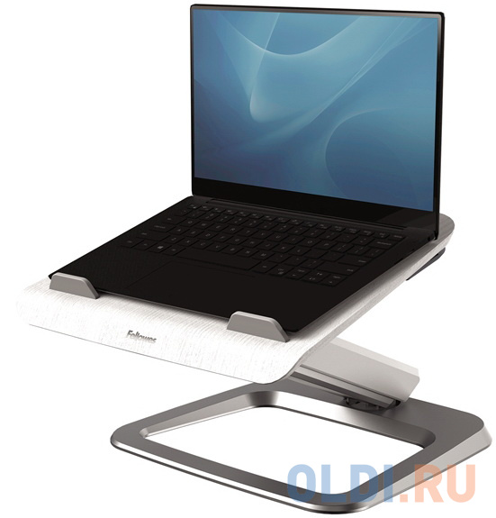 

Подставка для ноутбука Fellowes Hana, дерево/металл, 2+2 порта USB, регул-ка газлифт, белый FS-80644