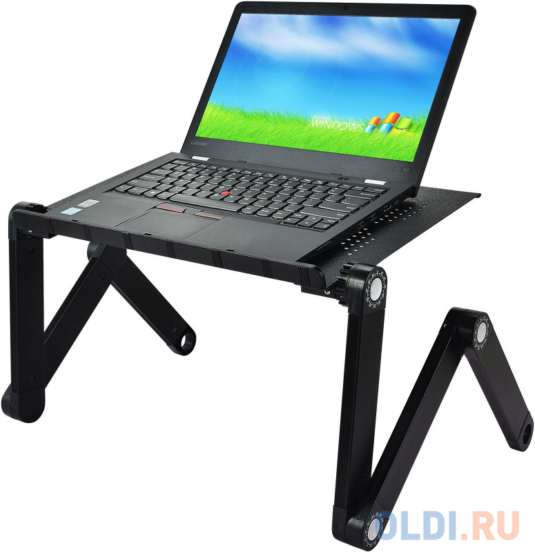 Стол для ноутбука Cactus CS-LS-X3 черный 27x42см фото