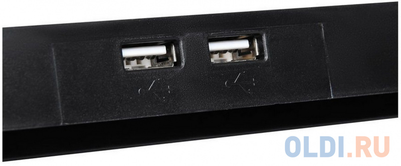 Подставка для ноутбука Digma D-NCP170-4 17"390x280x28мм 2xUSB 4x 70/125ммFAN 750г черный фото
