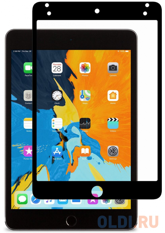 

Защитное стекло антибликовая Moshi iVisor AG для iPad mini 5 99MO020031 черная рамка