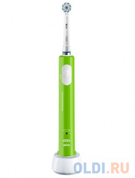 Зубная щетка электрическая Oral-B Junior зеленый/белый фото