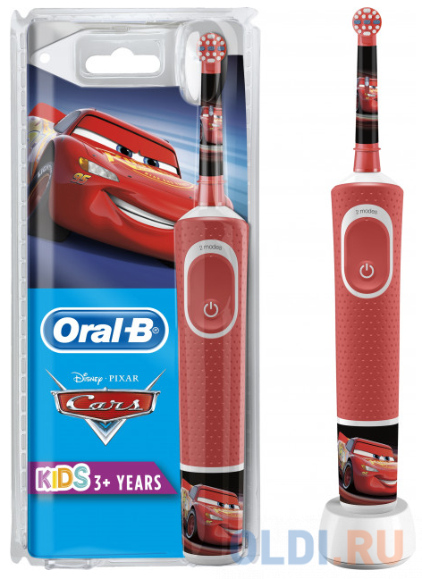 

Зубная щетка электрическая Oral-B Kids Cars красный/белый