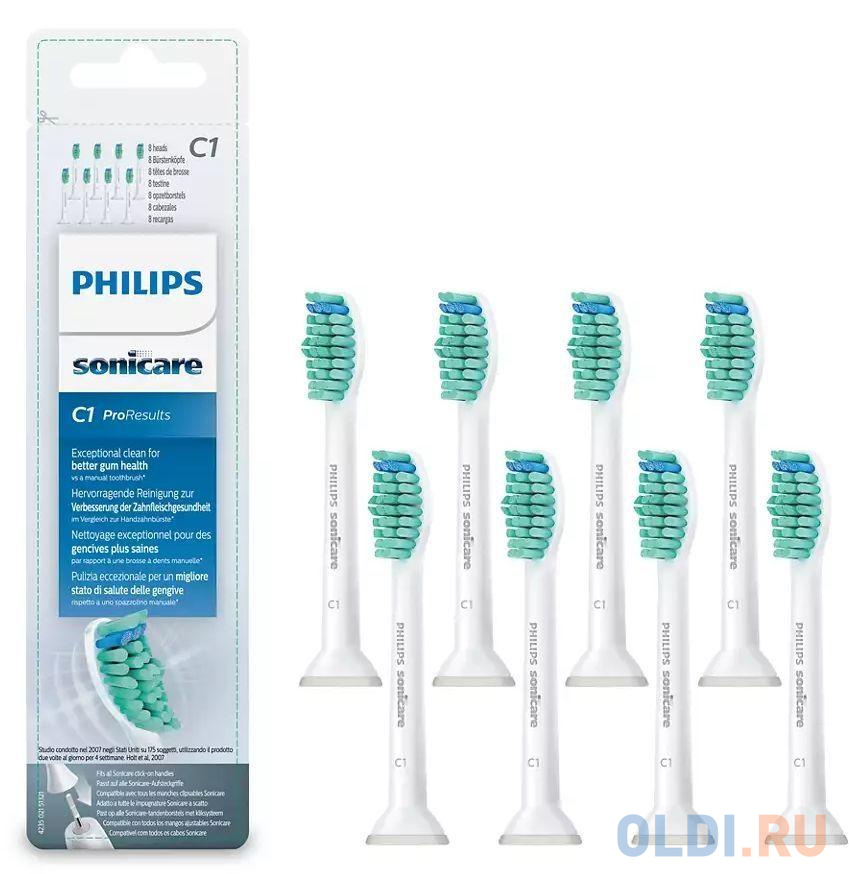Зубная щетка Philips/ Стандартные насадки для звуковой зубной щетки Philips Sonicare ProResults