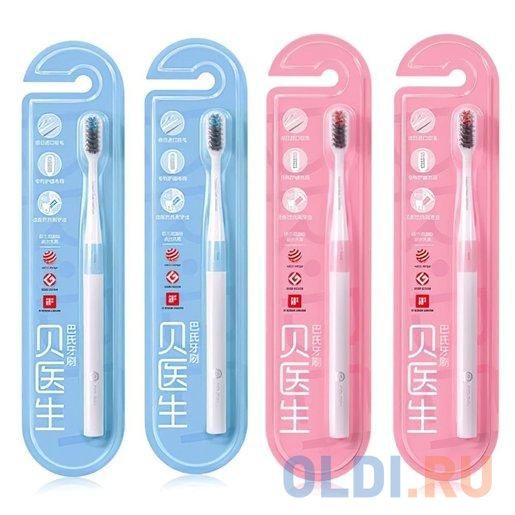 

Набор зубных щеток DR.BEI Bass Toothbrush Classic (4 Pieces)