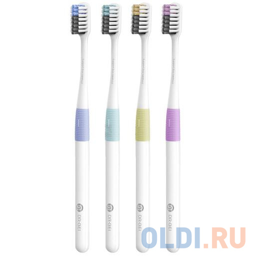 

Набор зубных щеток DR.BEI Bass Toothbrush Classic with Travel Package (4 Pieces)