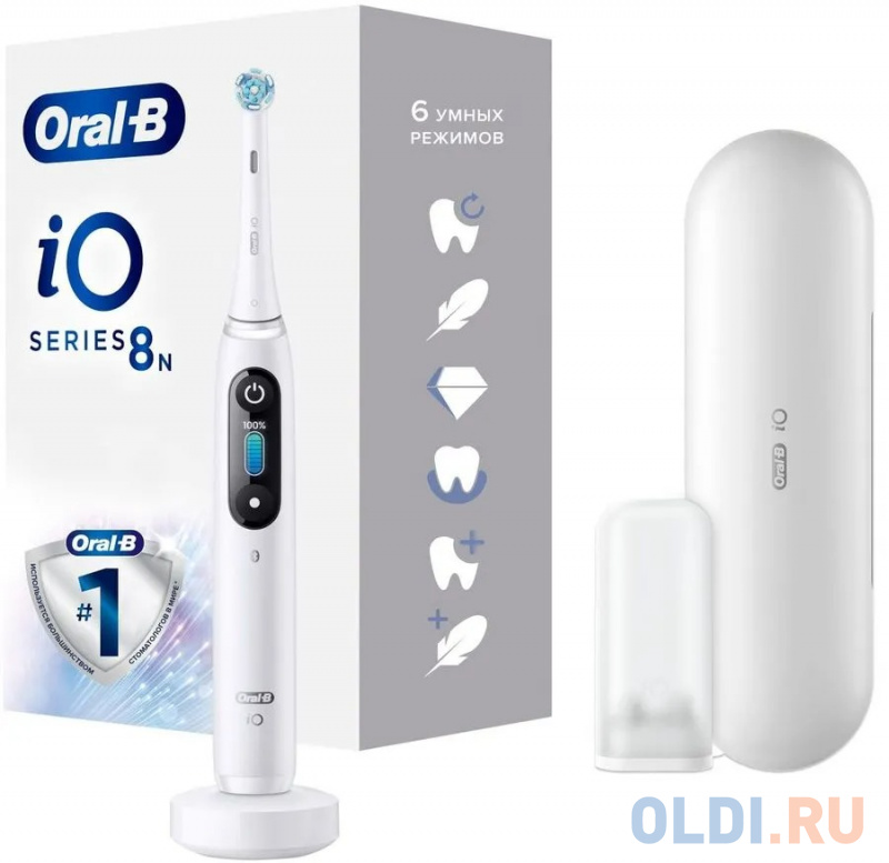 

Электрическая зубная щетка IO8 SONDER-EDITION WHITE ORAL-B