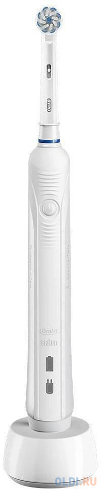 Зубная щётка Braun Oral-B Pro 500 белый электрическая зубная щетка braun oral b pro 3 d505 523 3h white