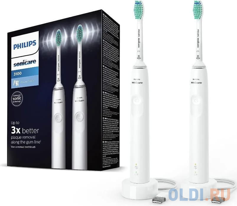 Зубная щетка электрическая Philips Sonicare 3100 HX3675/13 белый