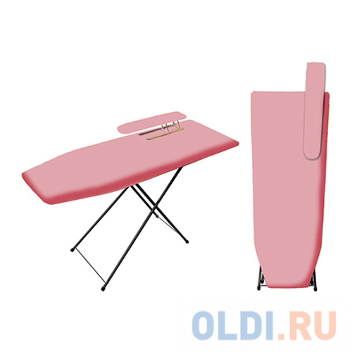 

ДОСКА ГЛАДИЛЬНАЯ "KING SIZE" 120*41 СМ (ПОДРУКАВНИК) (1/6) ДСП КСР-03, Розовый