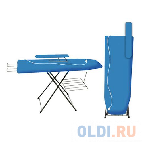 

ДОСКА ГЛАДИЛЬНАЯ "KING SIZE" 120*41 СМ (ПОДСТАВ.+ПОДРУК.+УДЛИН.+ПОЛКА Д/БЕЛЬЯ) (1/6) ДСП КСПРУТ-08