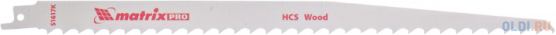 

Полотна по дереву для сабельной пилы S1617K 275 / 8,5 мм, HCS, 2 шт., PRO // Matrix