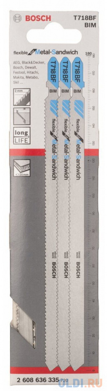 

Лобзиковая пилка Bosch 3шт 2608636335