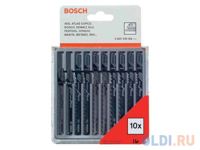 

Лобзиковая пилка Bosch 10шт 2607010146