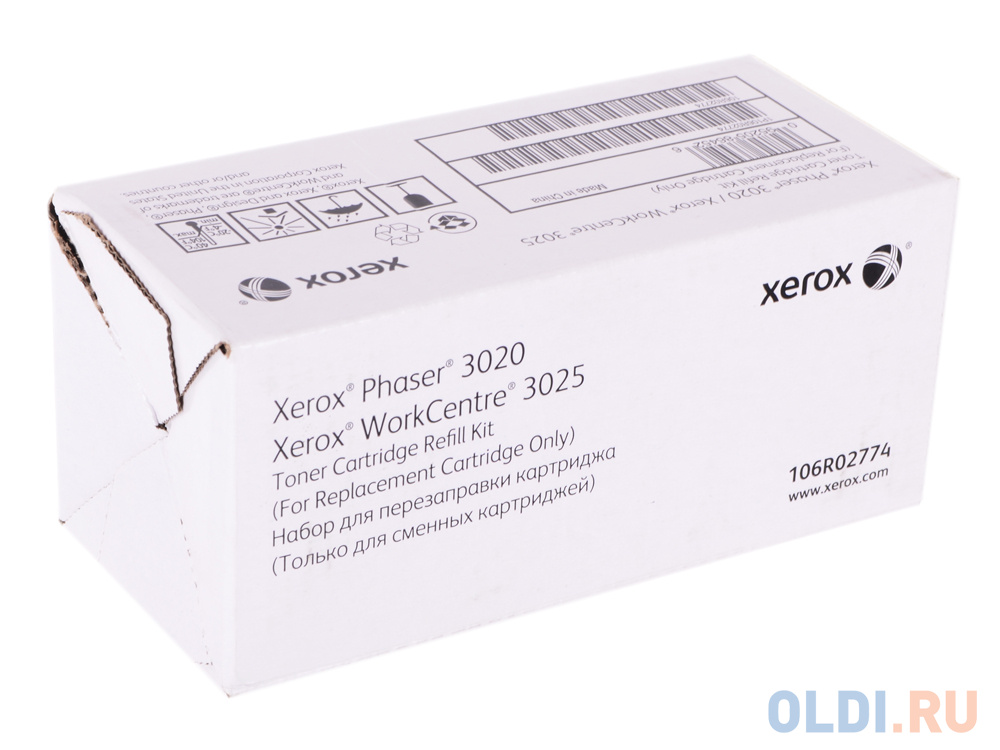 Тонер Xerox 106R02774 комплект для перезаправки Phaser 3020/WC3025, 1.5K /Phaser 3020/WorkCentre 3025 refill kit