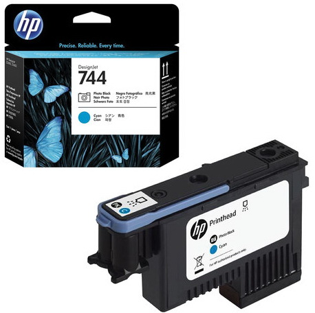 Печатающая головка HP 744 F9J86A для HP Designjet Z2600 Z5600 черный синий Вид№2