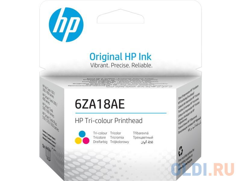 Печатающая головка HP 6ZA18AE, трехцветная для HP InkTank 100/300/400 SmartTank 300/400/500/600 SmartTankPlus 550/570/650