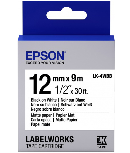 

Лента Epson LK-4WBB C53S654023