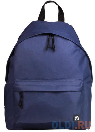 Рюкзак BRAUBERG, универсальный, сити-формат, один тон, синий, 20 литров, 41х32х14 см, 225373 brauberg рюкзак сити формат