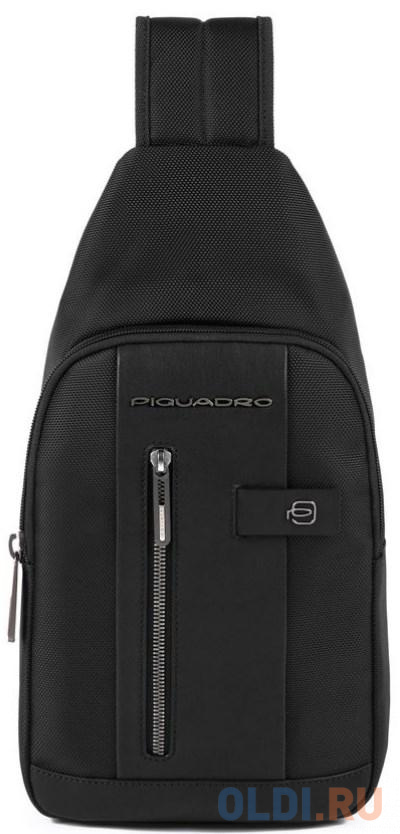 Рюкзак слинг Piquadro Brief2 CA4536BR2/N черный нейлон рюкзак мужская piquadro aye ca5988w119 g горчичный кожа