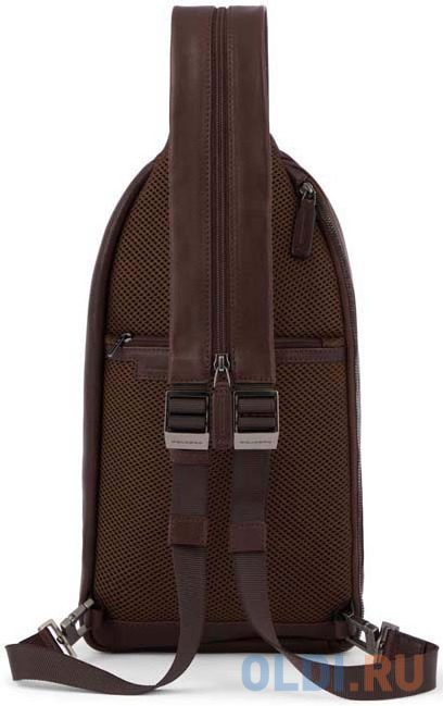 Рюкзак слинг Piquadro Paavo CA6027S122/TM темно-коричневый кожа CA6027S122/TM - фото 6
